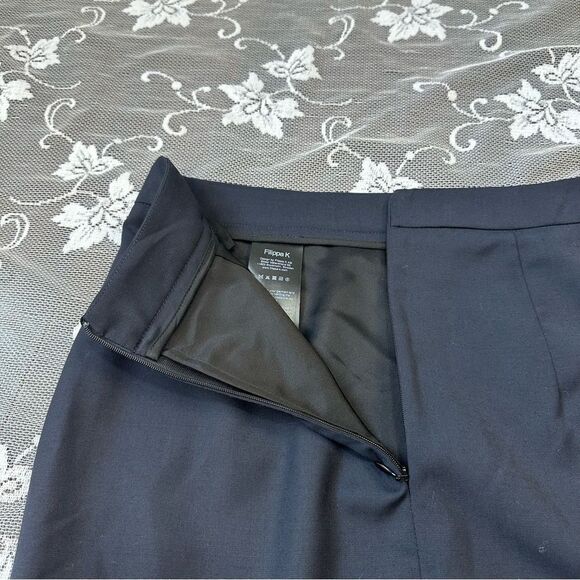 Filippa K Wool Blend Navy Pencil Skirt Sz XS - Picture 5 of 11